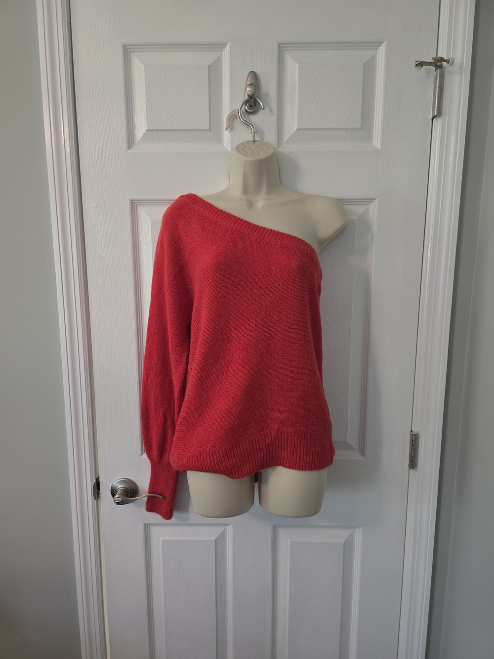 Lilly Pulitzer Coral-Red Off-the-Shoulder Sweater